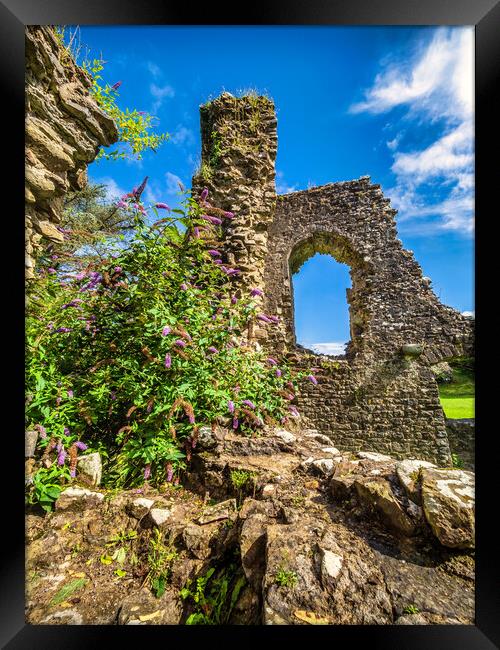 Narberth Castle, Pembrokeshire, Wales Framed Print by Mark Llewellyn