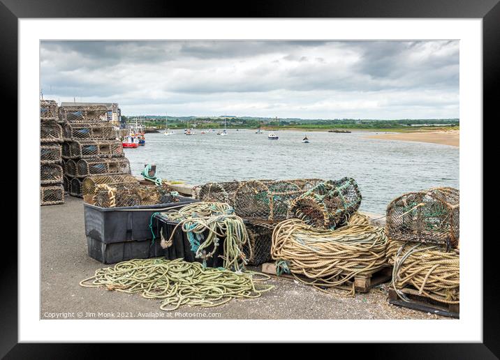 Amble Harbour, Northumberland Framed Mounted Print by Jim Monk