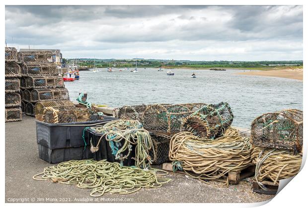 Amble Harbour, Northumberland Print by Jim Monk
