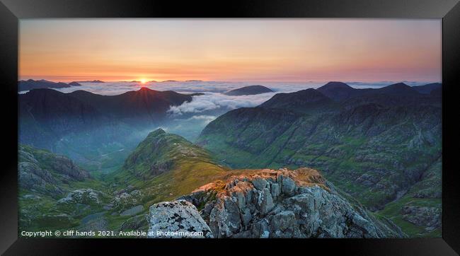 Sunrise, Glencoe, Highlands, Scotland. Framed Print by Scotland's Scenery