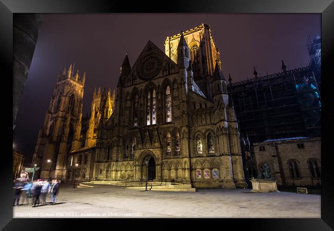 Illuminated Gothic Wonder Framed Print by Ron Ella