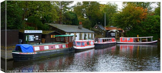 the union canal Canvas Print by dale rys (LP)