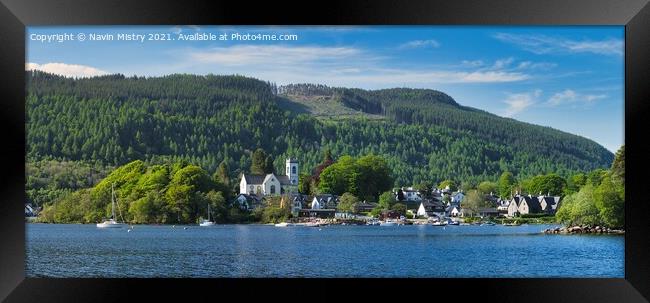 A Panoramic Image of Kenmore, Loch Tay, Perthshire Framed Print by Navin Mistry