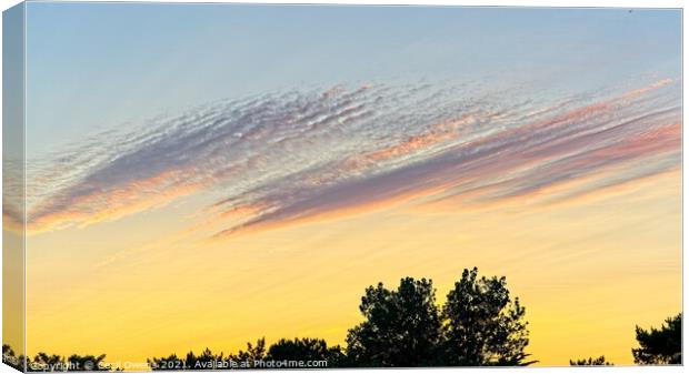 Sky cloud Canvas Print by Cecil Owens