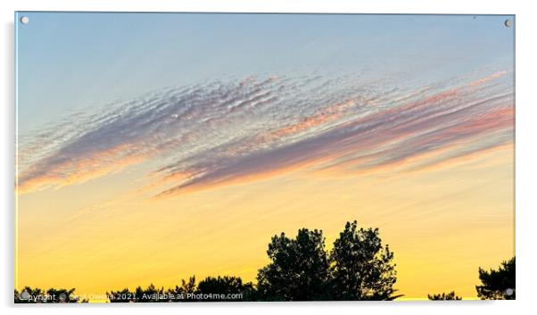 Sky cloud Acrylic by Cecil Owens