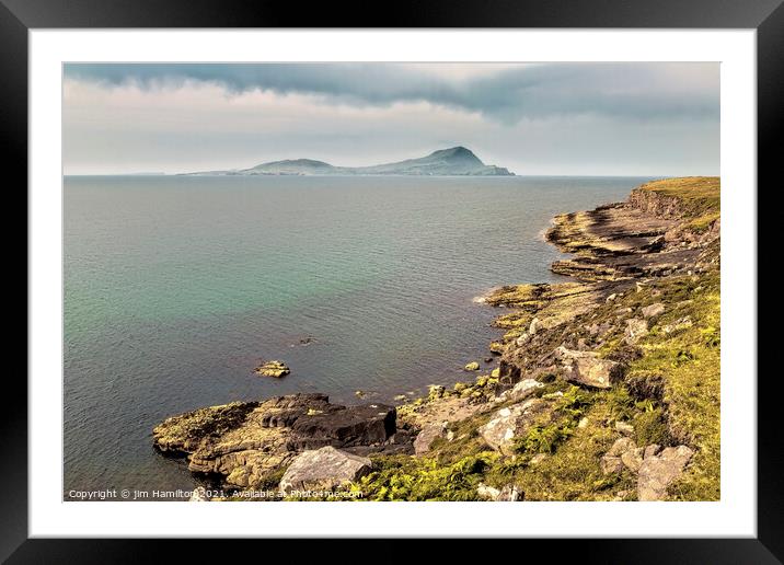 Clare Island from Spanish point Framed Mounted Print by jim Hamilton