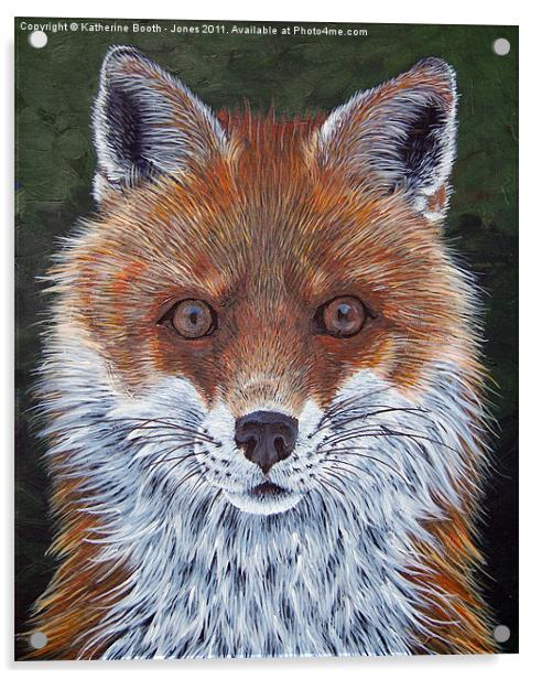 Red Fox Acrylic by Katherine Booth - Jones
