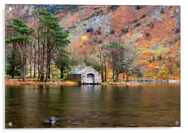 Wastwater Boat House Acrylic by Jack Marsden