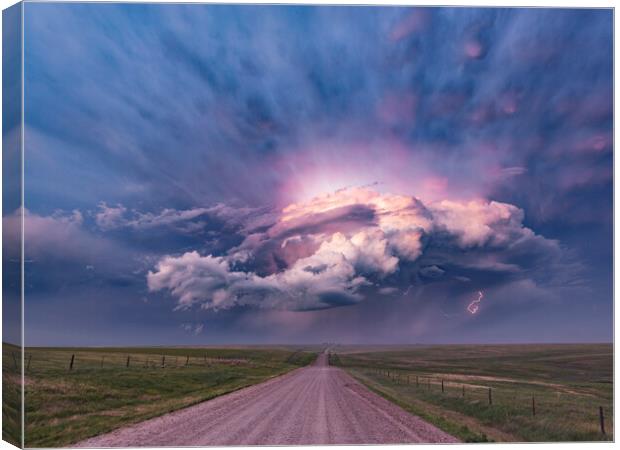 Death of a Supercell Canvas Print by John Finney
