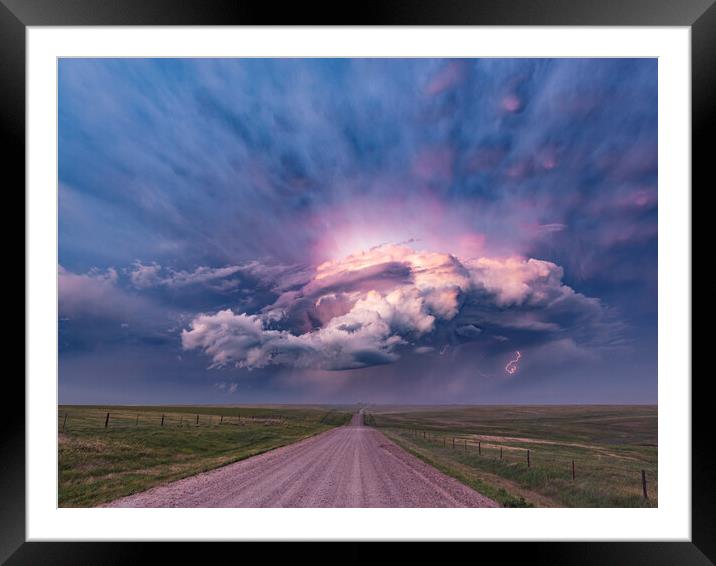 Death of a Supercell Framed Mounted Print by John Finney