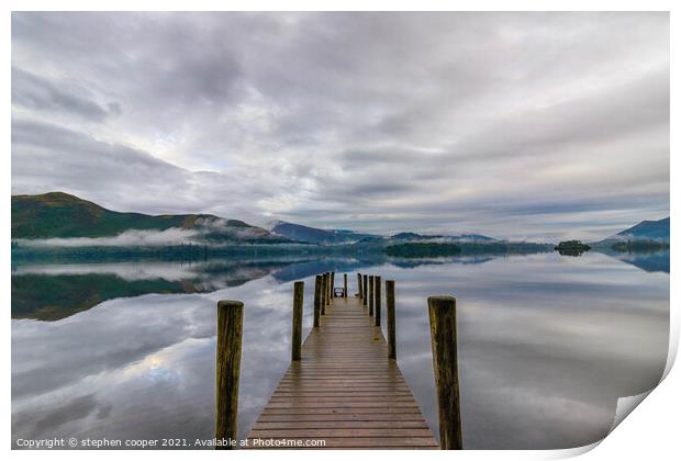 Ashness landing Print by stephen cooper