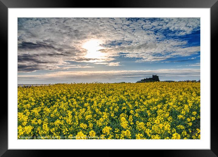 Outdoor field Framed Mounted Print by stephen cooper