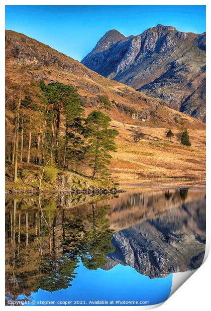 Outdoor mountain Print by stephen cooper