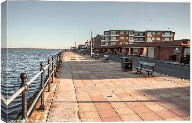 West Kirby Promenade Canvas Print by Philip Brookes