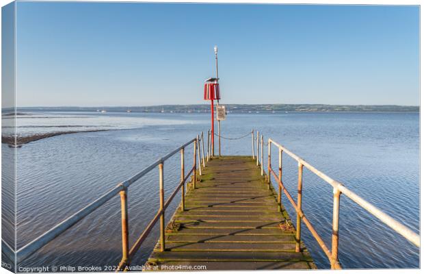 West Kirby Jetty Canvas Print by Philip Brookes