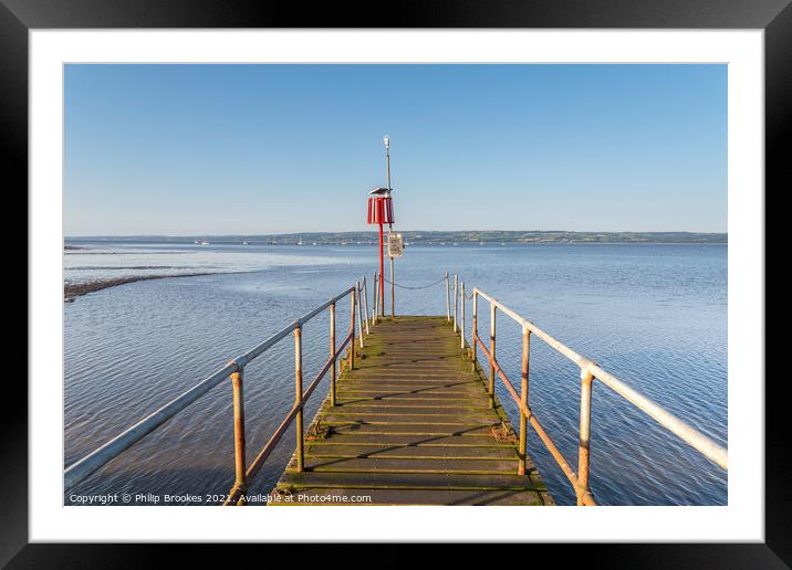 West Kirby Jetty Framed Mounted Print by Philip Brookes