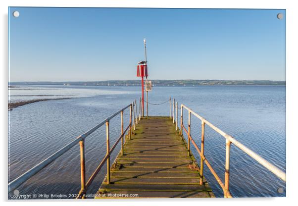 West Kirby Jetty Acrylic by Philip Brookes