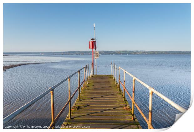 West Kirby Jetty Print by Philip Brookes