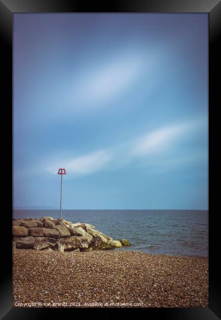 Highcliffe Beach, Dorset Framed Print by KB Photo