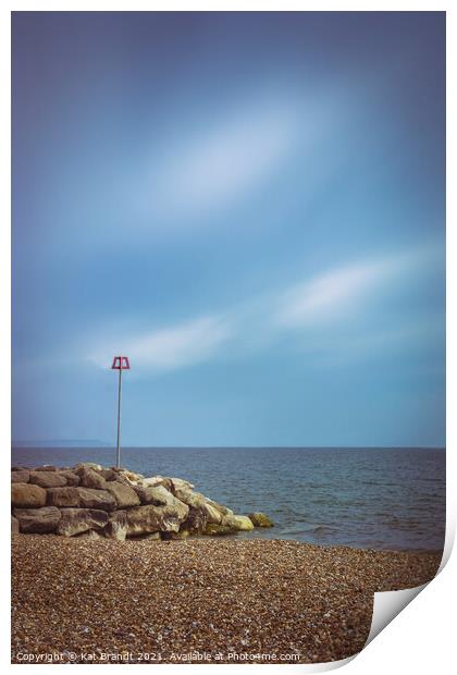Highcliffe Beach, Dorset Print by KB Photo