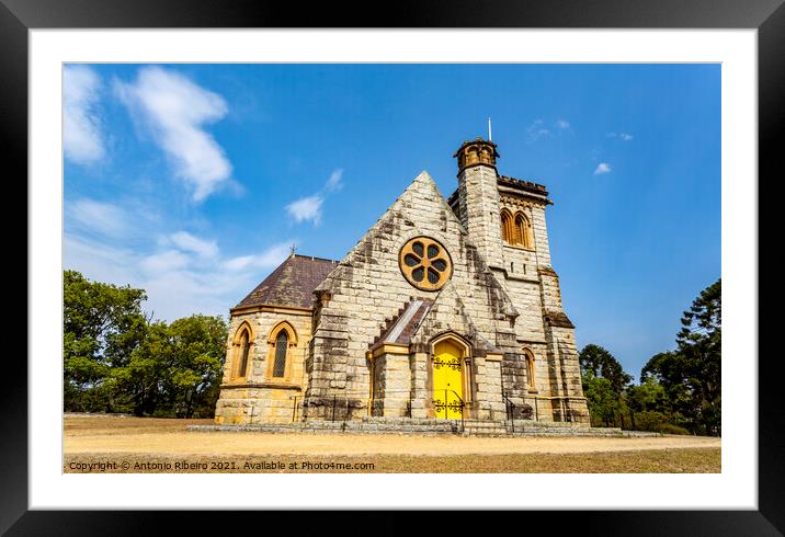 Bodalla Anglican All Saints Church Framed Mounted Print by Antonio Ribeiro