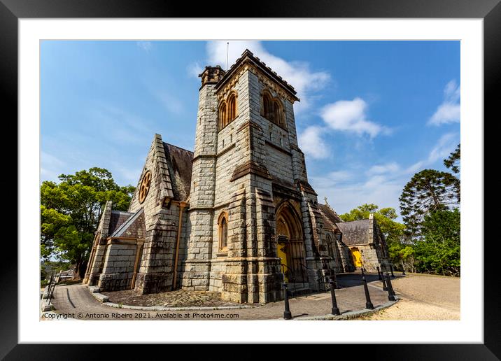 Bodalla Anglican All Saints Church Framed Mounted Print by Antonio Ribeiro