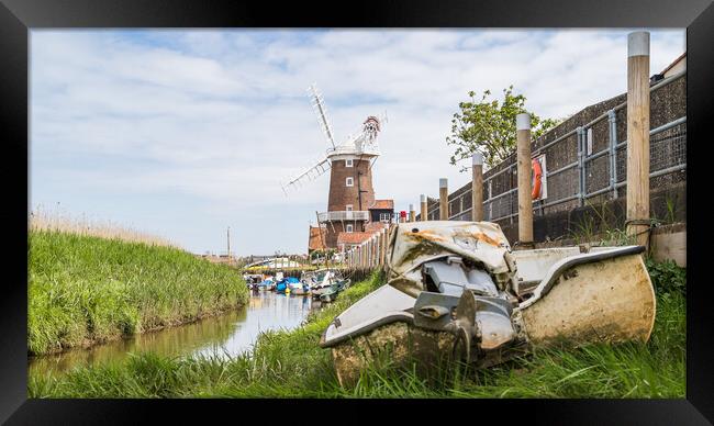 Channel to Cley Windmill Framed Print by Jason Wells