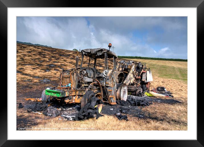 Tractor Burn out  Framed Mounted Print by Rob Hawkins