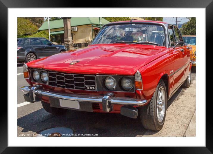 classic British Rover 200TC saloon car Framed Mounted Print by Kevin Hellon