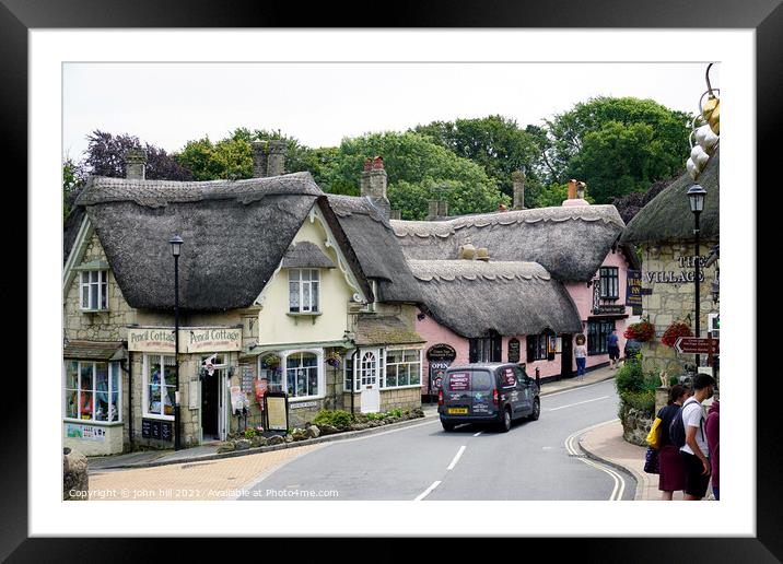 Shanklin old town thatch on the Isle of Wight Framed Mounted Print by john hill