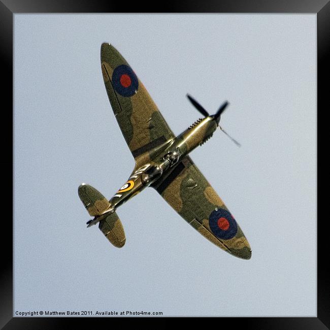 Supermarine Spitfire Framed Print by Matthew Bates