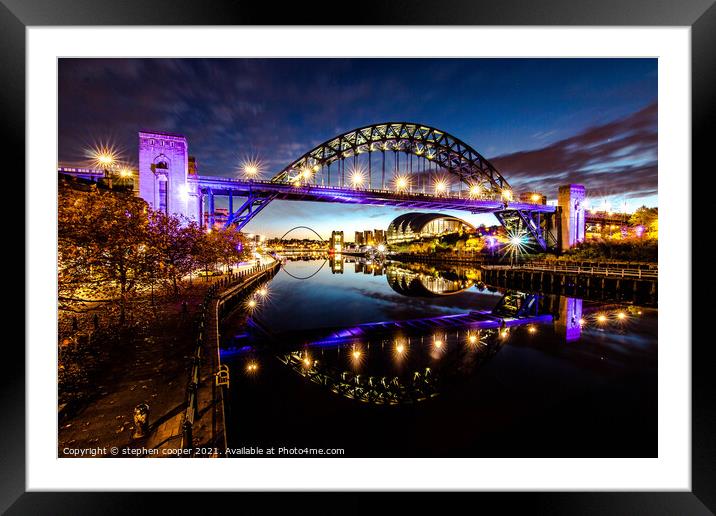 newcastle  Framed Mounted Print by stephen cooper