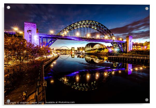 newcastle  Acrylic by stephen cooper