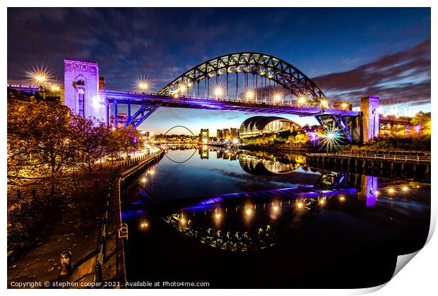 newcastle  Print by stephen cooper