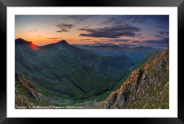 Sunset Hidden valley, Glencoe, Highlands, Scotland. Framed Mounted Print by Scotland's Scenery