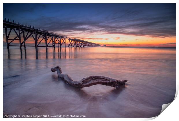 driftwood Print by stephen cooper