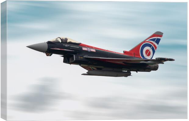 RAF Typhoon Display Jet Canvas Print by J Biggadike