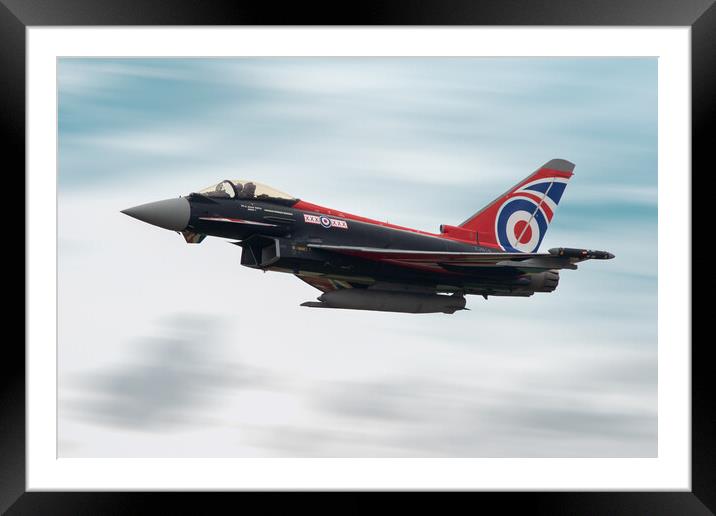 RAF Typhoon Display Jet Framed Mounted Print by J Biggadike