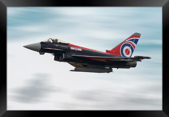 RAF Typhoon Display Jet Framed Print by J Biggadike
