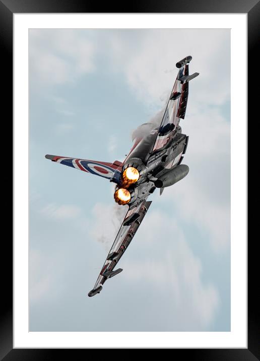 Eurofighter Typhoon Display Jet Afterburner Framed Mounted Print by J Biggadike