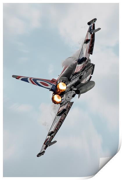 Eurofighter Typhoon Display Jet Afterburner Print by J Biggadike