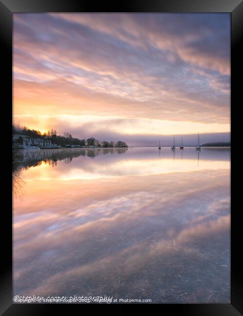 tranquil  Framed Print by stephen cooper