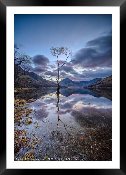moody Framed Mounted Print by stephen cooper