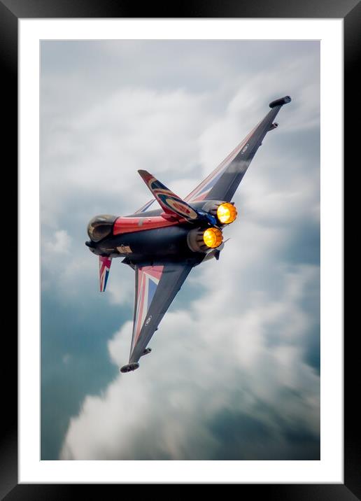 RAF Typhoon Framed Mounted Print by J Biggadike