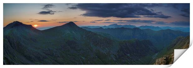 Glencoe sunset, Highlands, scotland. Print by Scotland's Scenery