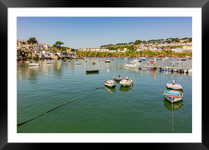 Fowey from Polruan Framed Mounted Print by Malcolm McHugh