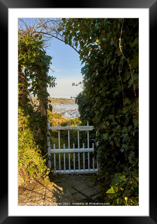 Helford Village, Cornwall, South West England Framed Mounted Print by Gordon Maclaren