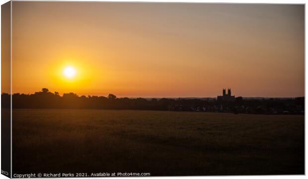 Sunrise at  Beverley  Canvas Print by Richard Perks