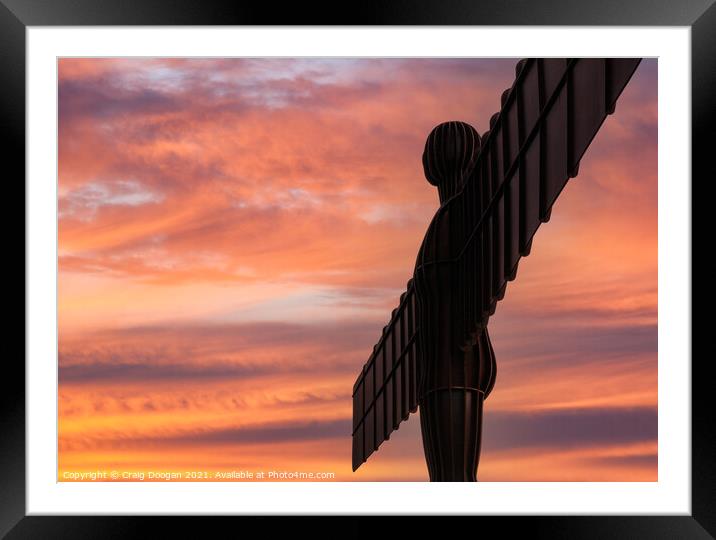 Angel of the North Framed Mounted Print by Craig Doogan