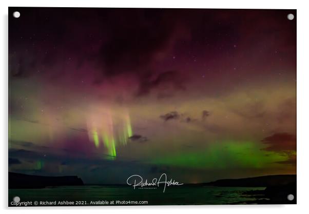Shetland Aurora Acrylic by Richard Ashbee